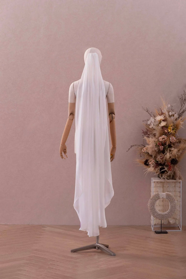 Chiffon Fingertip Veil