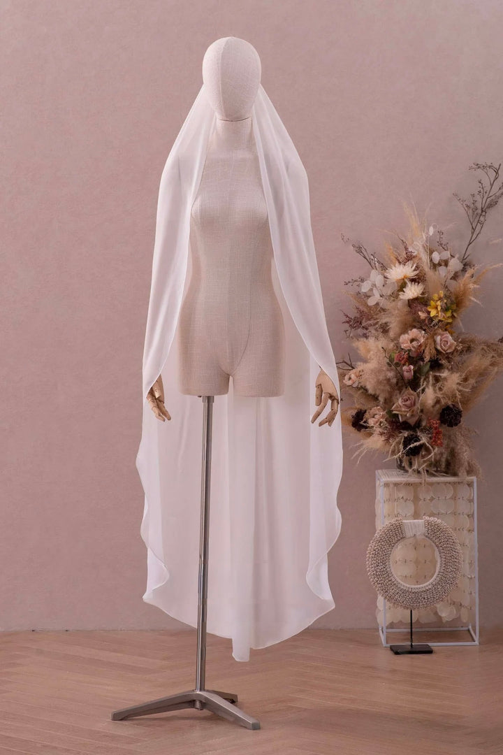 Chiffon Fingertip Veil