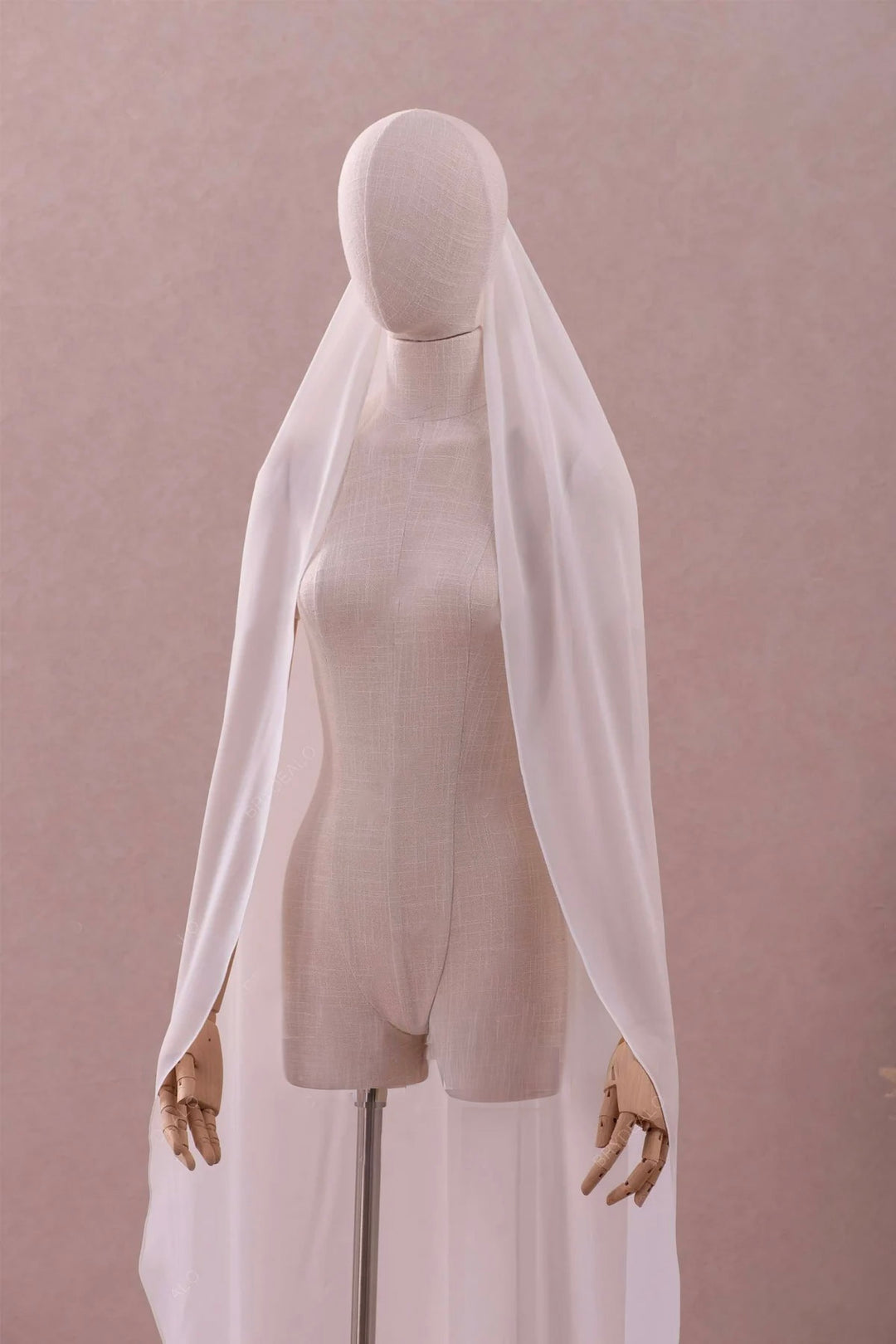 Chiffon Fingertip Veil