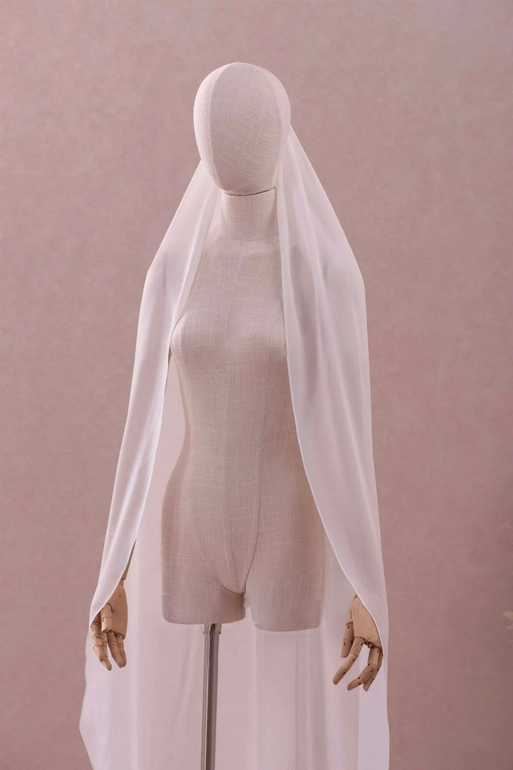 Chiffon Fingertip Veil
