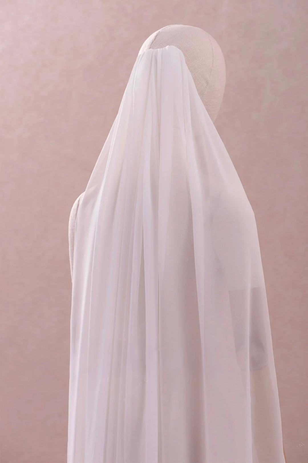 Chiffon Fingertip Veil